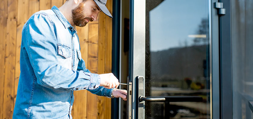 Frameless Glass Storefront Door Locks Replacement in Culver City, CA